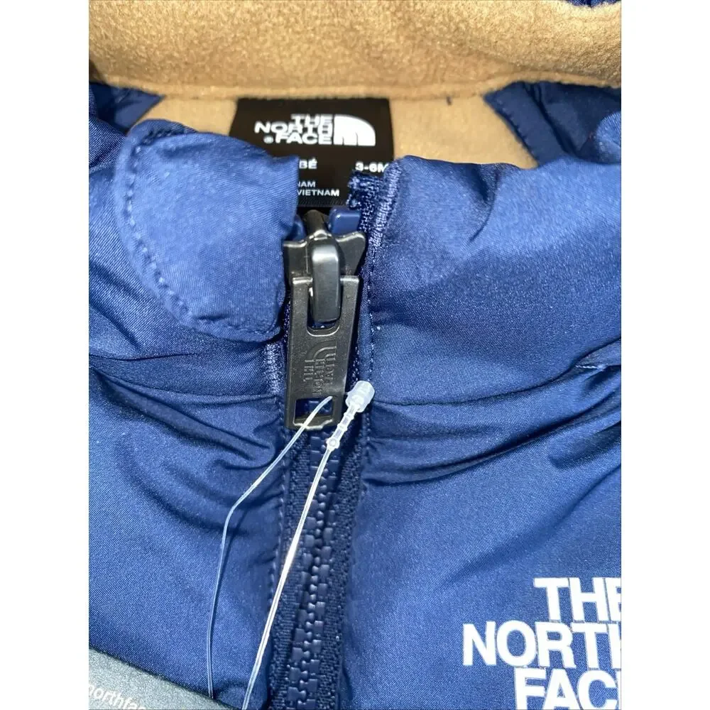The North Face Baby North Down Fleece Summit Navy Puffer Jacket 3-6M NWT